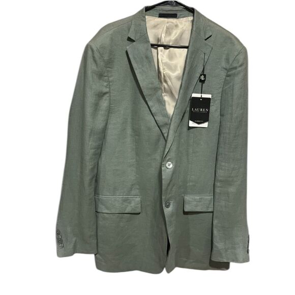 Revolve Ralph Lauren UltraFlex Classic-Fit Sage Linen Sport Coat - Picture 4 of 9